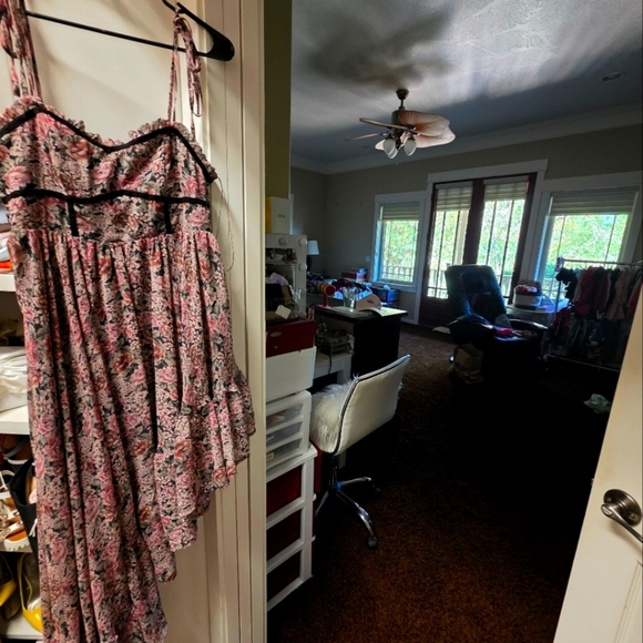 Floral Asymmetrical Dress - Picture 3 of 3